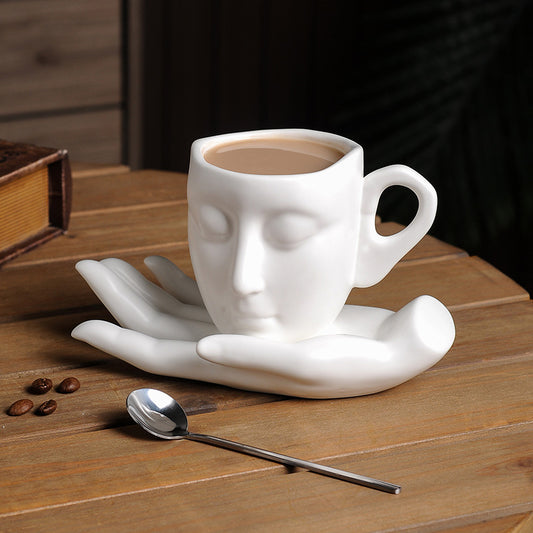 Abstract Face Ceramic Mug