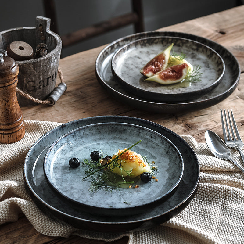 Deep Glazed Ceramic Plate