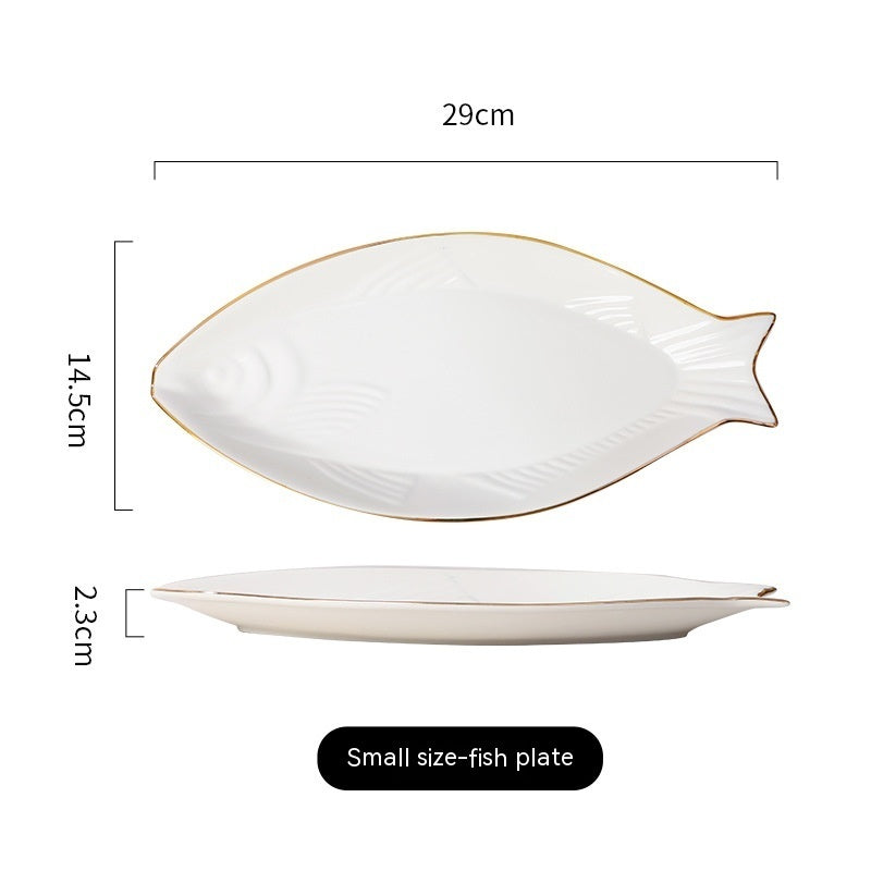 Elegant Fish-Shape Food Platter