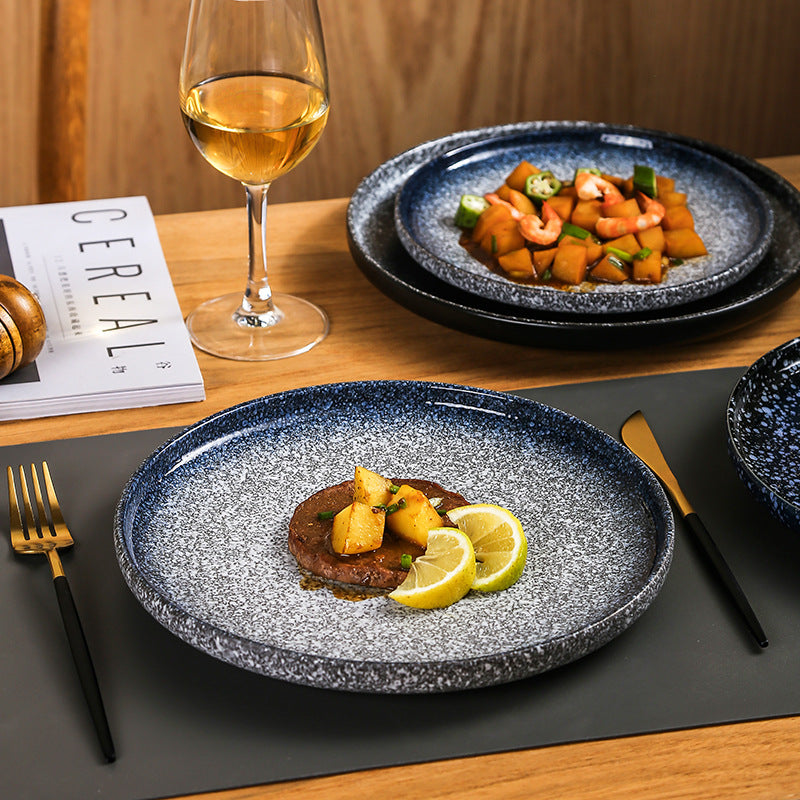 Premium Glazed Ceramic Steak & Dinner Plate
