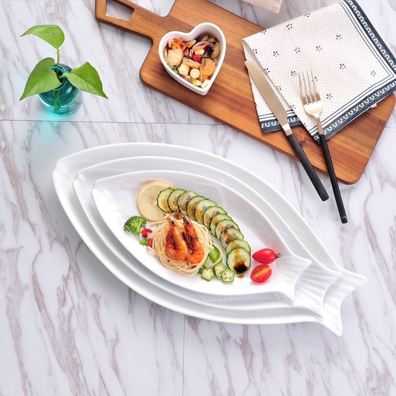 Elegant Fish-Shape Food Platter