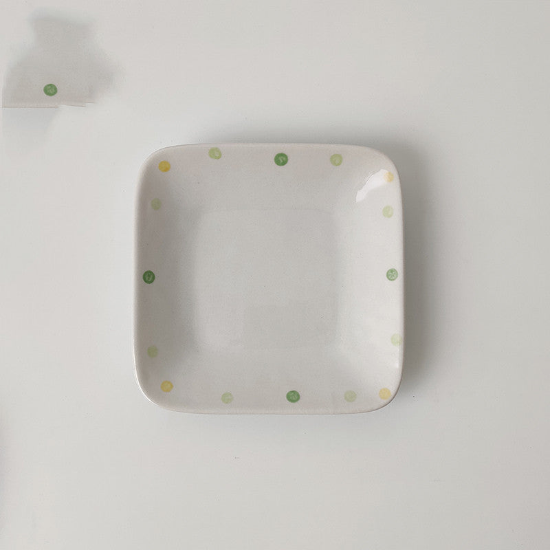 Dot Ceramic Serving Plate Set