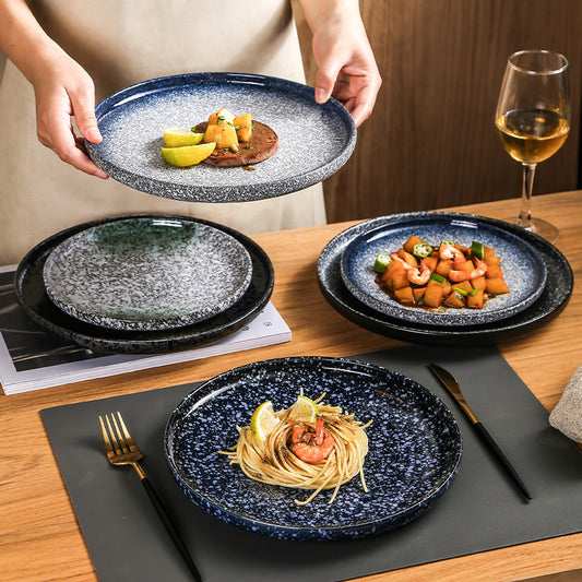 Premium Glazed Ceramic Steak & Dinner Plate