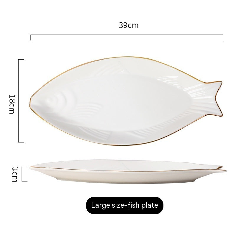 Elegant Fish-Shape Food Platter