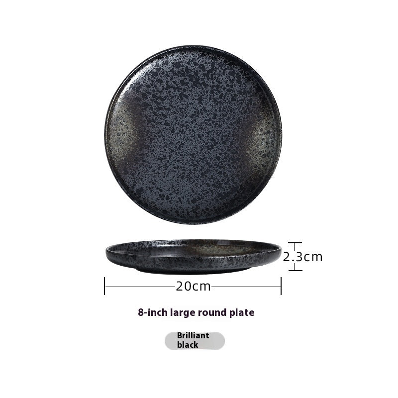 Premium Glazed Ceramic Steak & Dinner Plate