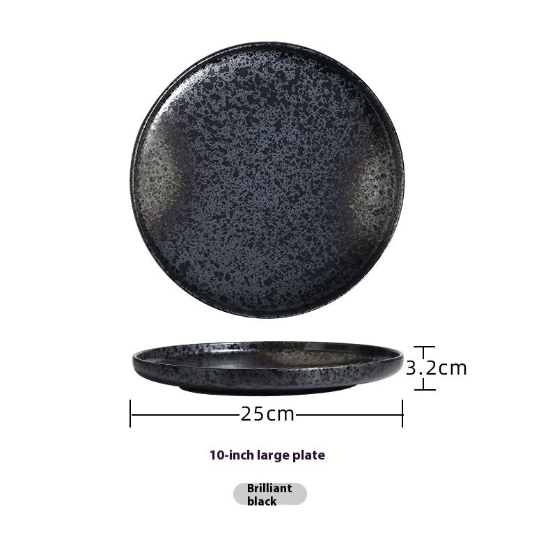 Premium Glazed Ceramic Steak & Dinner Plate