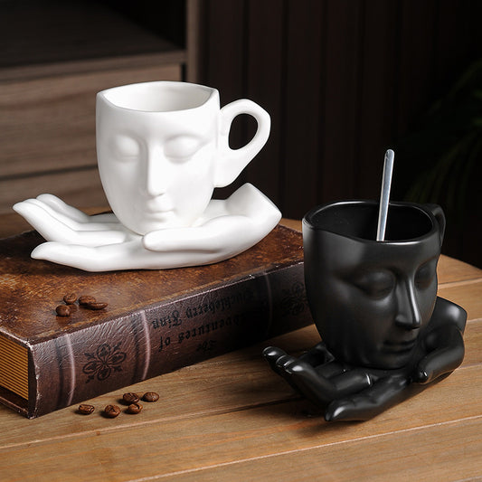 Abstract Face Ceramic Mug