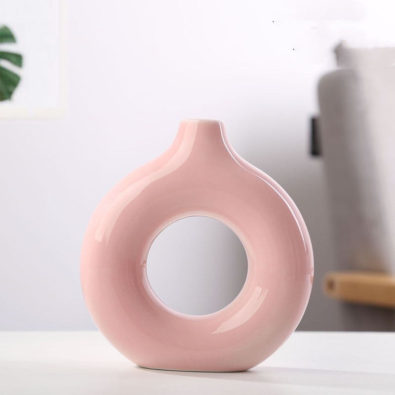 Donut Ceramic Vase