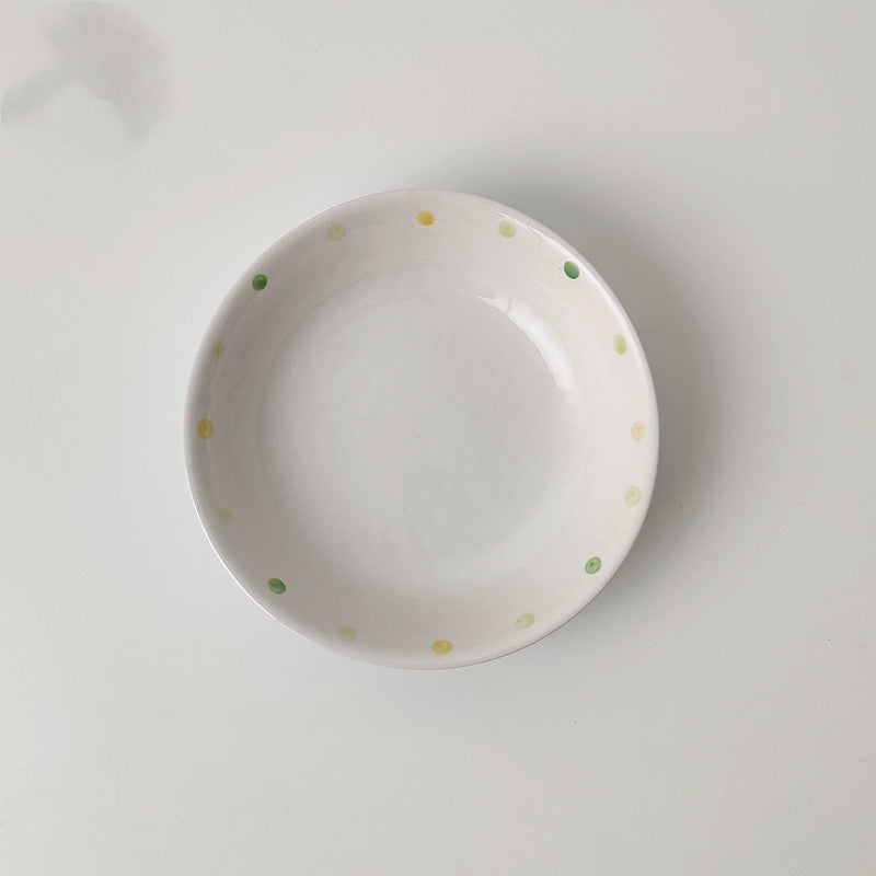 Dot Ceramic Serving Plate Set
