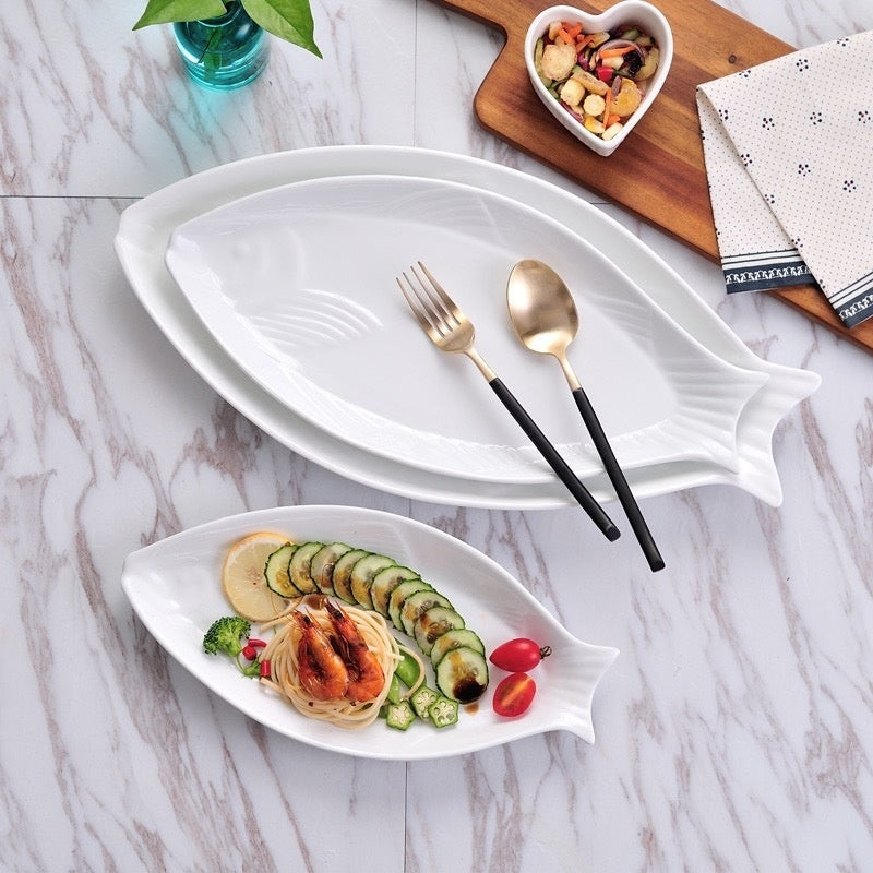 Elegant Fish-Shape Food Platter