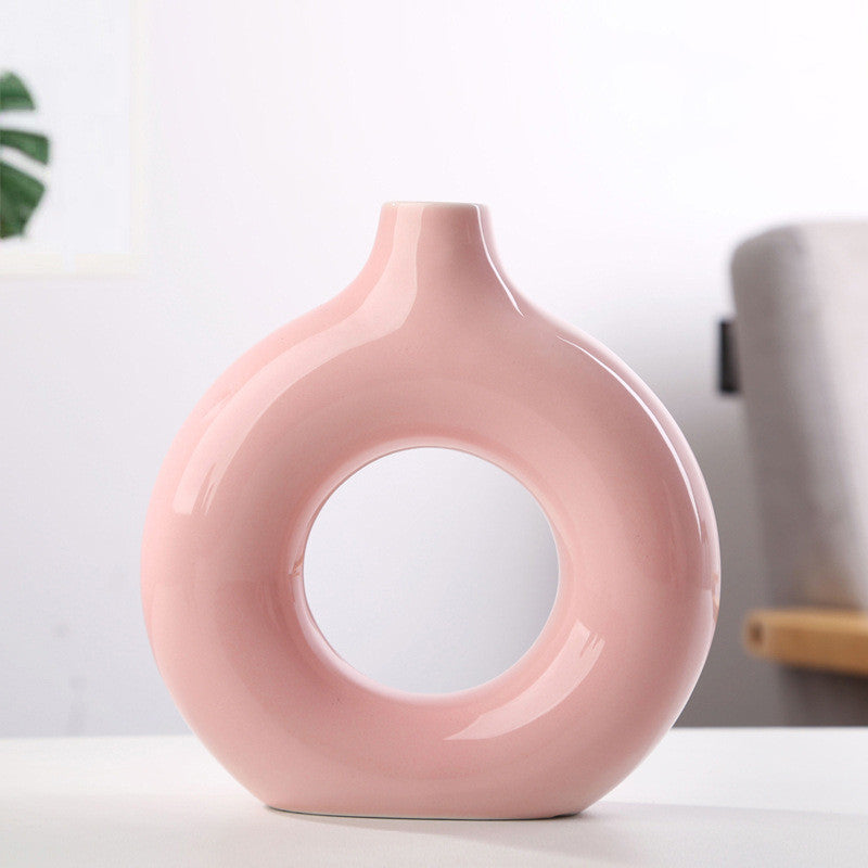 Donut Ceramic Vase