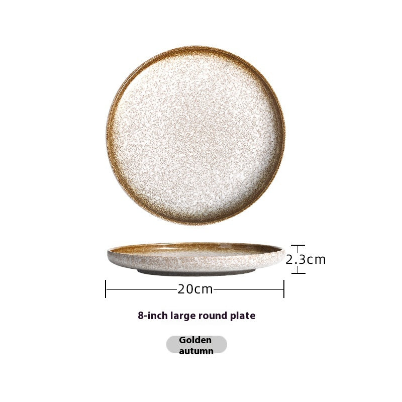 Premium Glazed Ceramic Steak & Dinner Plate