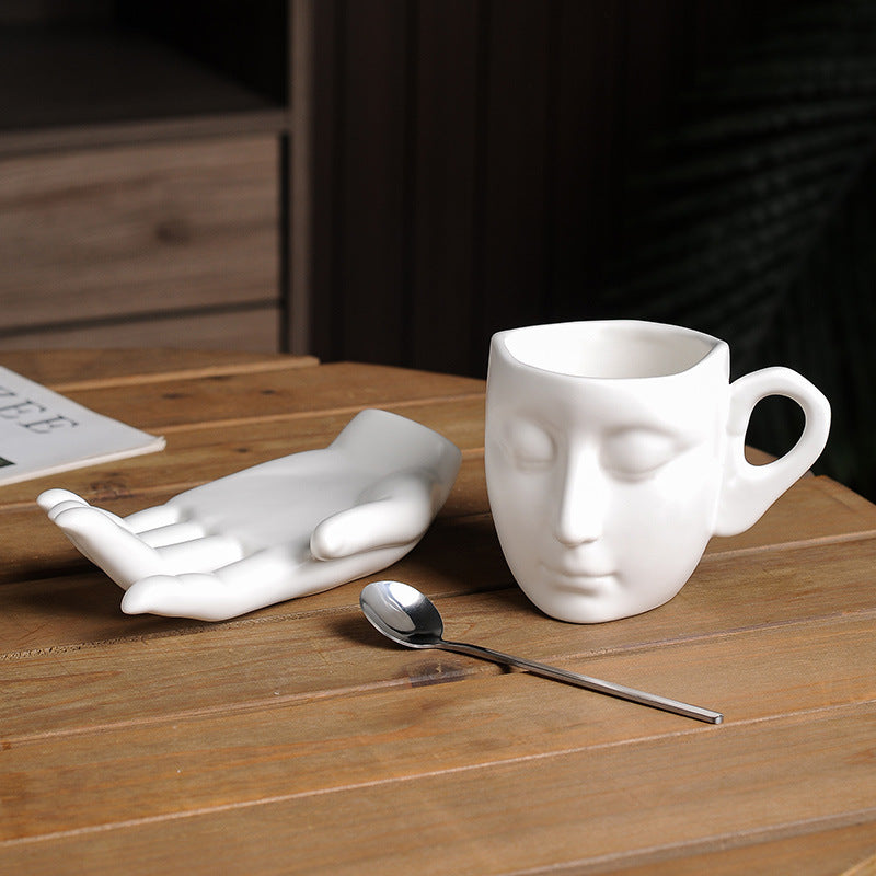 Abstract Face Ceramic Mug